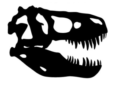 Segunda silueta de cráneo utilizada en AR Dinosaur