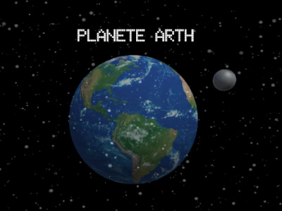 Portada de PlaneteARth con el planeta Tierra