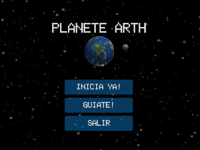 Menú principal de PlaneteARth